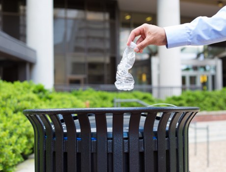 Business professionals managing waste in an office environment in Paddington