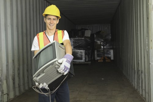 Professional waste management team