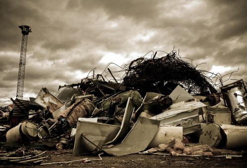Safe hazardous waste disposal during construction project