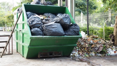 Industrial waste removal process at a Paddington facility